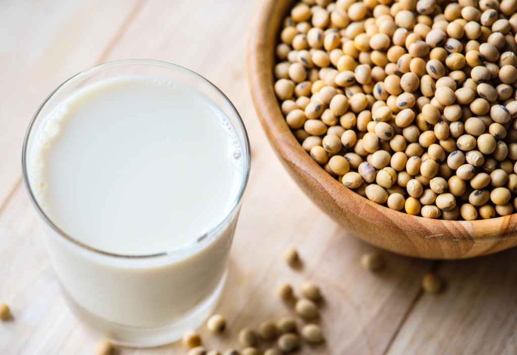 Soy beans and soy milk. plant based protein you can grow in the garden