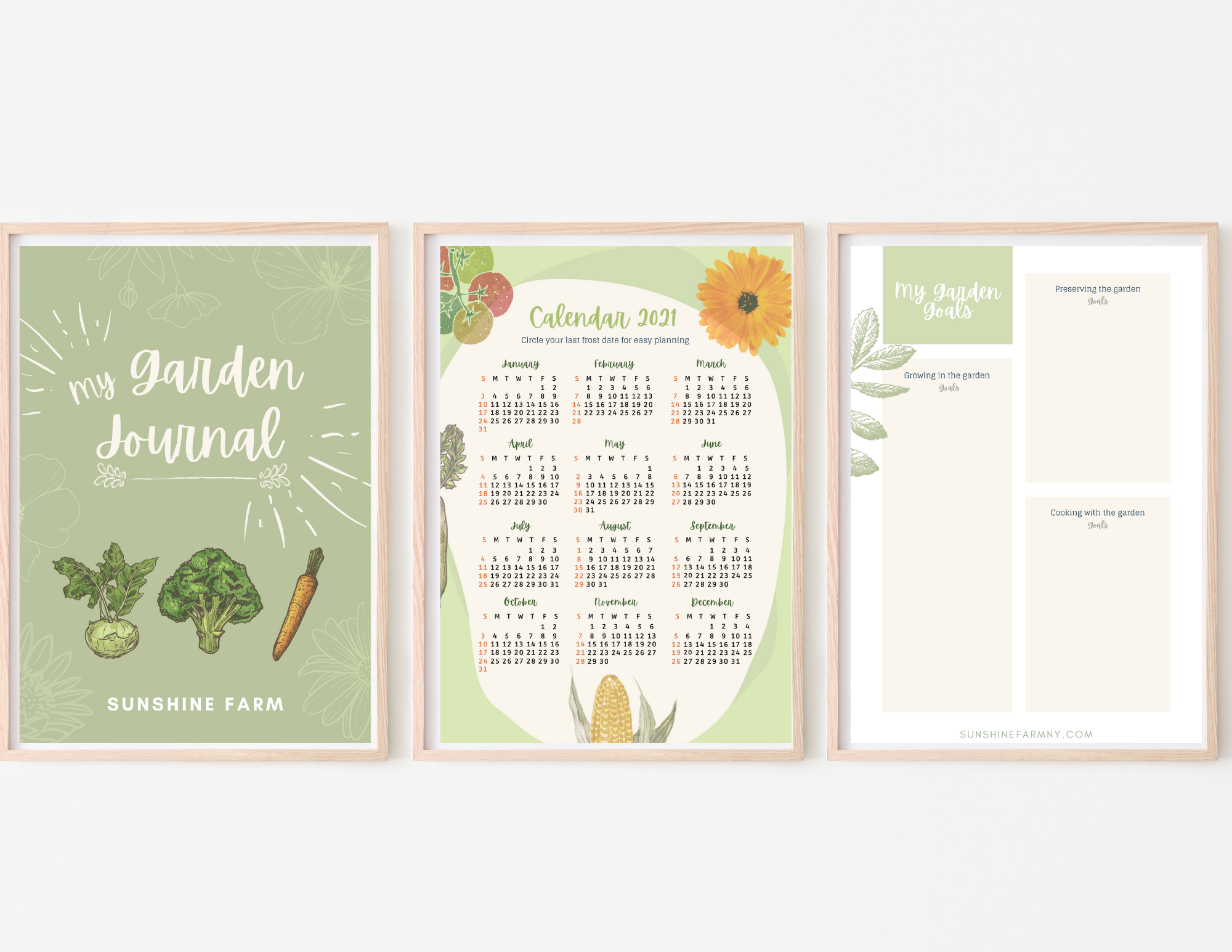 Garden Journal Planner SUNSHINE FARM